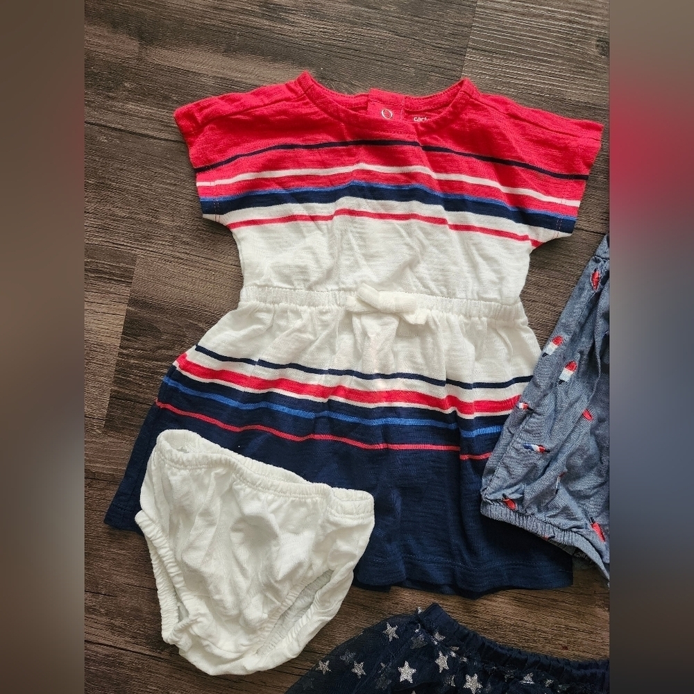 6 To 9 Month Patriotic Outfit Bundle - Picture 5 of 7